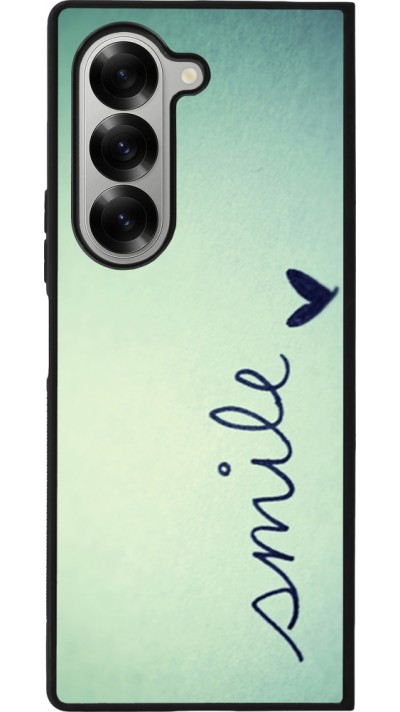 Coque Samsung Galaxy Z Fold6 - Silicone rigide noir Smile