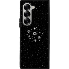 Coque Samsung Galaxy Z Fold6 - Silicone rigide noir Space Doodle