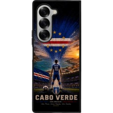 Coque Samsung Galaxy Z Fold6 - Silicone rigide noir Football Cap-Vert splash 2026