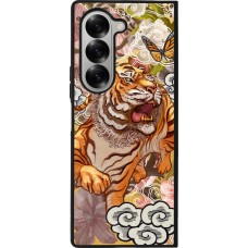 Samsung Galaxy Z Fold6 Case Hülle - Silikon schwarz Spring 23 japanese tiger