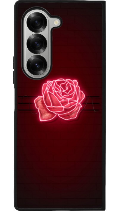 Samsung Galaxy Z Fold6 Case Hülle - Silikon schwarz Spring 23 neon rose