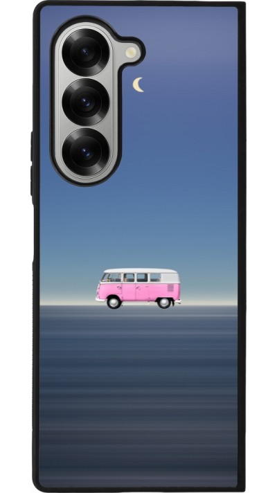 Samsung Galaxy Z Fold6 Case Hülle - Silikon schwarz Spring 23 pink bus