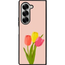 Samsung Galaxy Z Fold6 Case Hülle - Silikon schwarz Spring 23 tulip trio