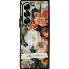 Coque Samsung Galaxy Z Fold6 - Silicone rigide noir Full Bloom 2026