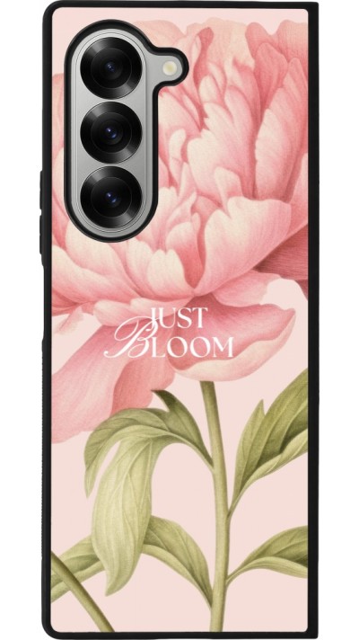 Coque Samsung Galaxy Z Fold6 - Silicone rigide noir Just Bloom 2026