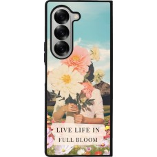 Coque Samsung Galaxy Z Fold6 - Silicone rigide noir Live life in full moon 2026