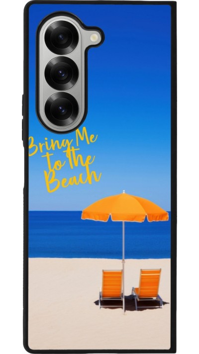 Coque Samsung Galaxy Z Fold6 - Silicone rigide noir Summer 2025 Bring me to the beach