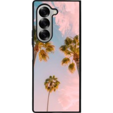 Samsung Galaxy Z Fold6 Case Hülle - Silikon schwarz Summer 2025 Palmiers