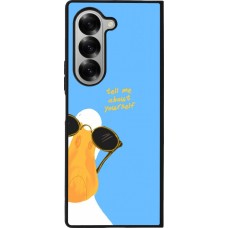 Coque Samsung Galaxy Z Fold6 - Silicone rigide noir Tell me about yourself Summer 2026