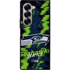 Coque Samsung Galaxy Z Fold6 - Silicone rigide noir Super Bowl 26 Seattle 2