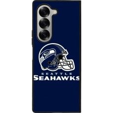 Coque Samsung Galaxy Z Fold6 - Silicone rigide noir Super Bowl 26 Seattle 3