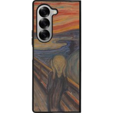 Samsung Galaxy Z Fold6 Case Hülle - Silikon schwarz Kunstbild - Der Schrei - Edvard Munch
