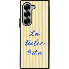 Coque Samsung Galaxy Z Fold6 - Silicone rigide noir The good life 2026