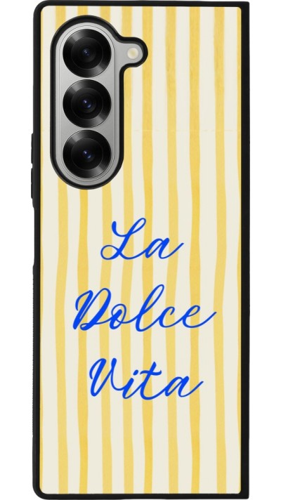 Coque Samsung Galaxy Z Fold6 - Silicone rigide noir The good life 2026