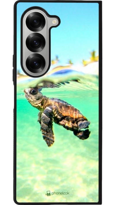 Samsung Galaxy Z Fold6 Case Hülle - Silikon schwarz Turtle Underwater
