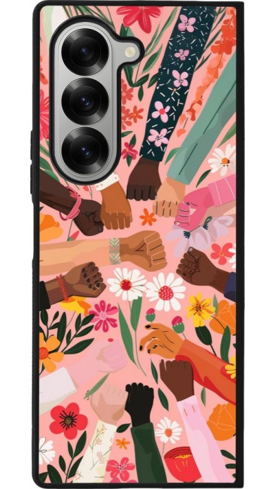 Coque Samsung Galaxy Z Fold6 - Silicone rigide noir Womens day 2026 8