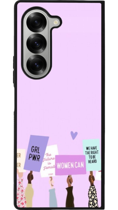 Coque Samsung Galaxy Z Fold6 - Silicone rigide noir Womens day 2026 9