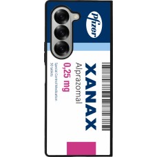 Coque Samsung Galaxy Z Fold6 - Silicone rigide noir Xanax Alprazolam 2025