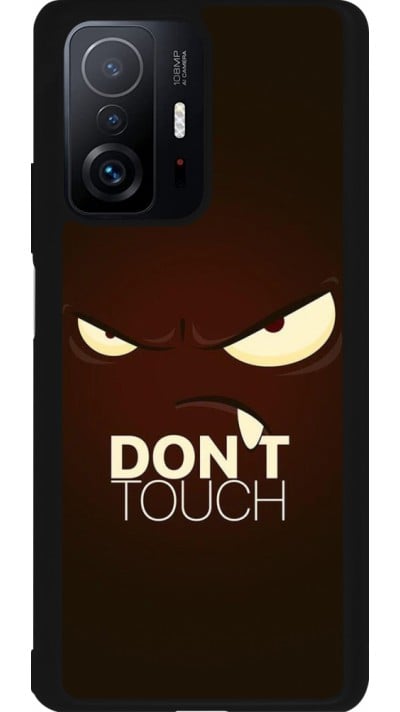 Coque Xiaomi 11T - Silicone rigide noir Angry Dont Touch