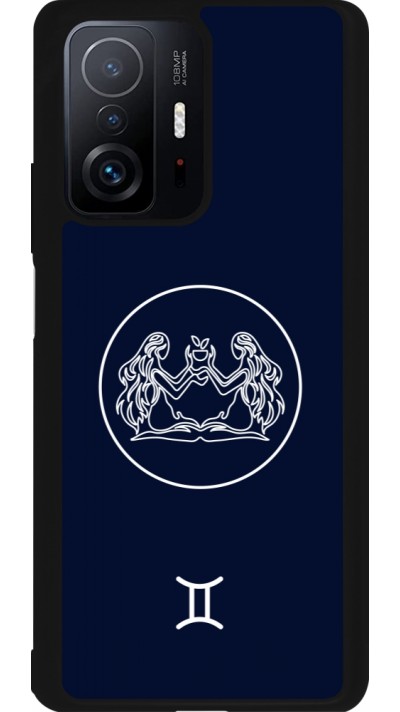Coque Xiaomi 11T - Silicone rigide noir Astrologie Gémeaux
