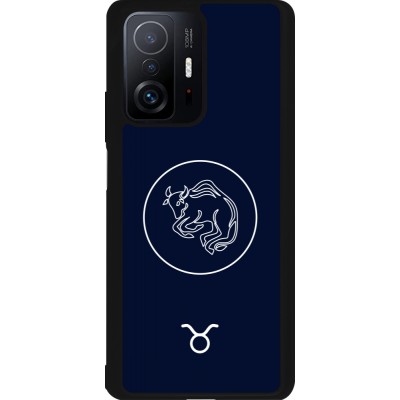Coque Xiaomi 11T - Silicone rigide noir Astrologie Taureau