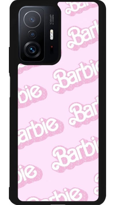 Coque Xiaomi 11T - Silicone rigide noir Barbie light pink pattern