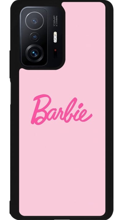 Coque Xiaomi 11T - Silicone rigide noir Barbie Text