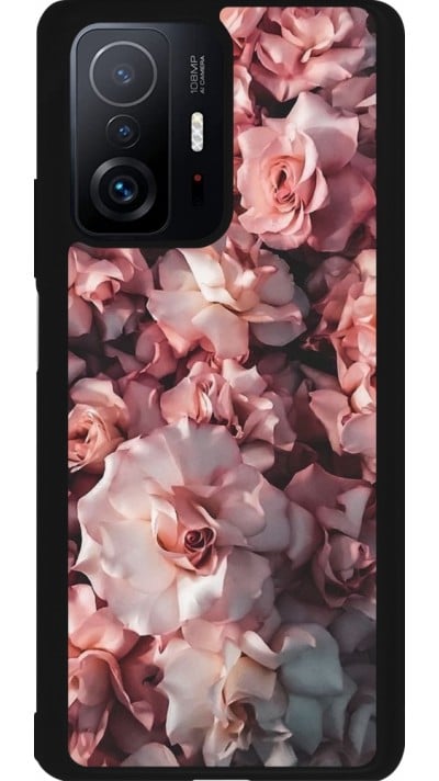 Coque Xiaomi 11T - Silicone rigide noir Beautiful Roses