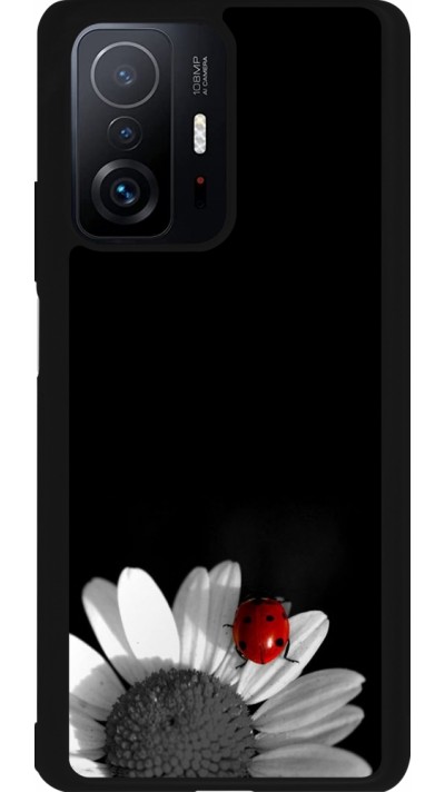 Coque Xiaomi 11T - Silicone rigide noir Black and white Cox