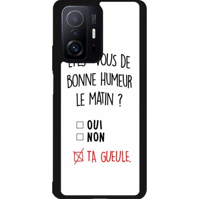 Xiaomi 11T Case Hülle - Silikon schwarz Bonne humeur matin