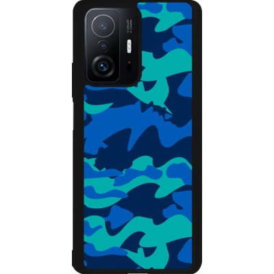 Xiaomi 11T Case Hülle - Silikon schwarz Camo Blue