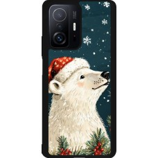 Coque Xiaomi 11T - Silicone rigide noir Christmas 25 Bear