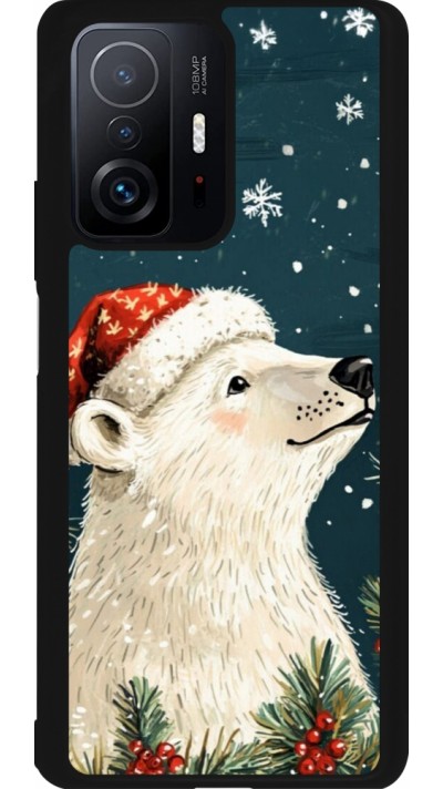 Coque Xiaomi 11T - Silicone rigide noir Christmas 25 Bear