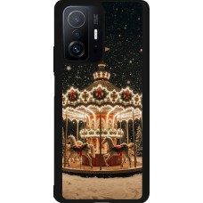Coque Xiaomi 11T - Silicone rigide noir Christmas 25 Carousel