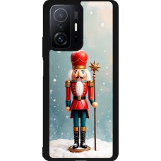 Coque Xiaomi 11T - Silicone rigide noir Christmas 25 Nutcracker Snow
