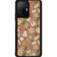 Coque Xiaomi 11T - Silicone rigide noir Christmas 25 Pattern Ginger Cookie