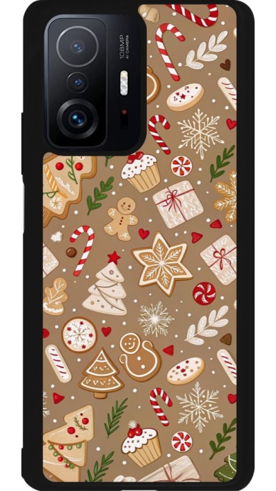 Coque Xiaomi 11T - Silicone rigide noir Christmas 25 Pattern Ginger Cookie