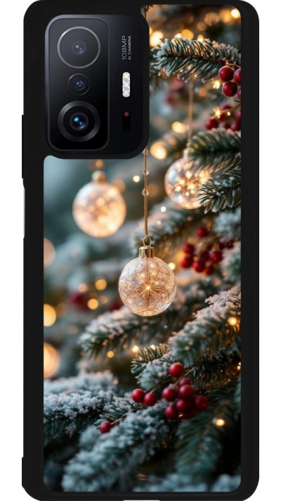 Coque Xiaomi 11T - Silicone rigide noir Christmas 25 Xmas Decorated Tree