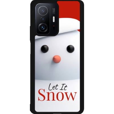 Coque Xiaomi 11T - Silicone rigide noir Christmas 25 Xmas Snowman