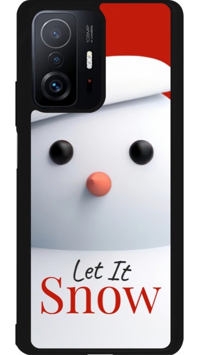 Coque Xiaomi 11T - Silicone rigide noir Christmas 25 Xmas Snowman