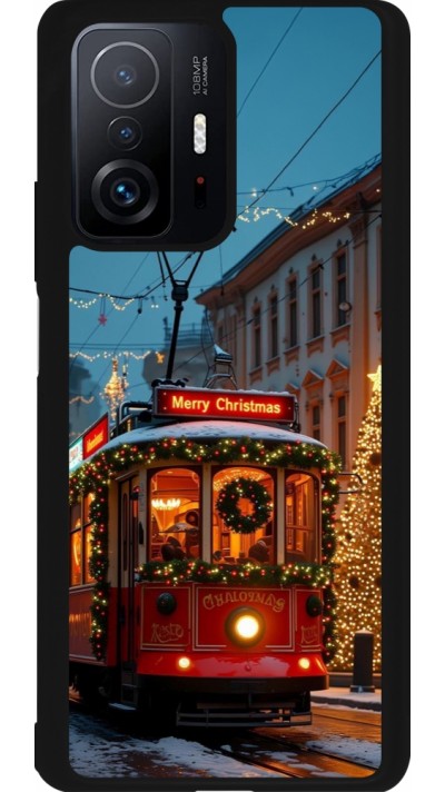 Coque Xiaomi 11T - Silicone rigide noir Christmas 25 Xmas Train