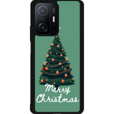 Coque Xiaomi 11T - Silicone rigide noir Christmas 25 Xmas Tree
