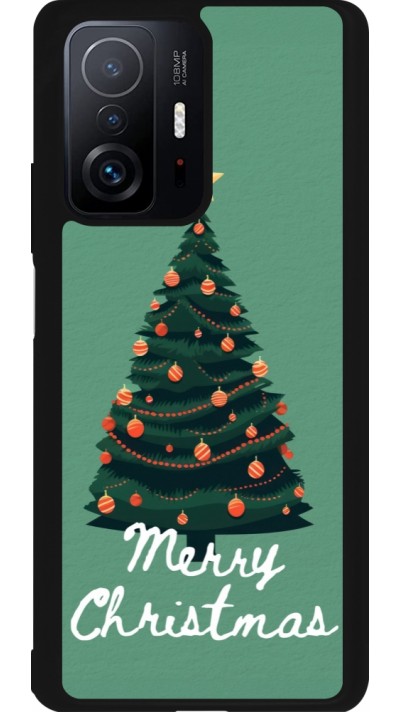Coque Xiaomi 11T - Silicone rigide noir Christmas 25 Xmas Tree