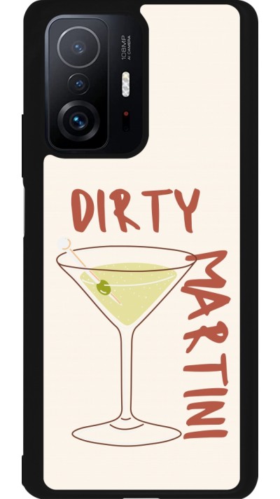 Coque Xiaomi 11T - Silicone rigide noir Cocktail Dirty Martini