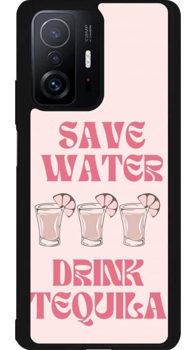 Coque Xiaomi 11T - Silicone rigide noir Cocktail Save Water Drink Tequila