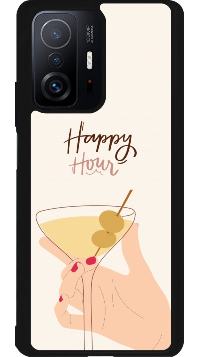 Coque Xiaomi 11T - Silicone rigide noir Cocktail Happy Hour