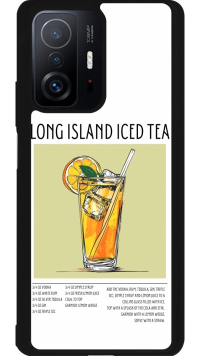 Coque Xiaomi 11T - Silicone rigide noir Cocktail recette Long Island Ice Tea