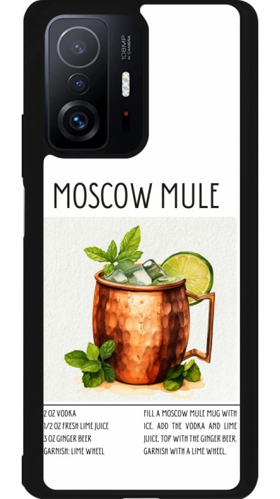 Coque Xiaomi 11T - Silicone rigide noir Cocktail recette Moscow Mule
