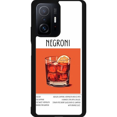 Xiaomi 11T Case Hülle - Silikon schwarz Cocktail Rezept Negroni