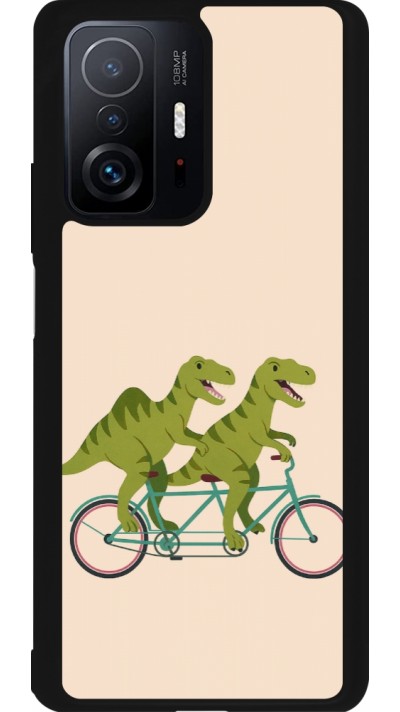 Xiaomi 11T Case Hülle - Silikon schwarz Dinosaurs on bikes 2026